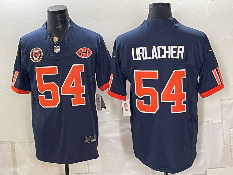 Men 2026 Chicago Bears #54 Urlacher blue Nike Limited NFL Jersey 0903001